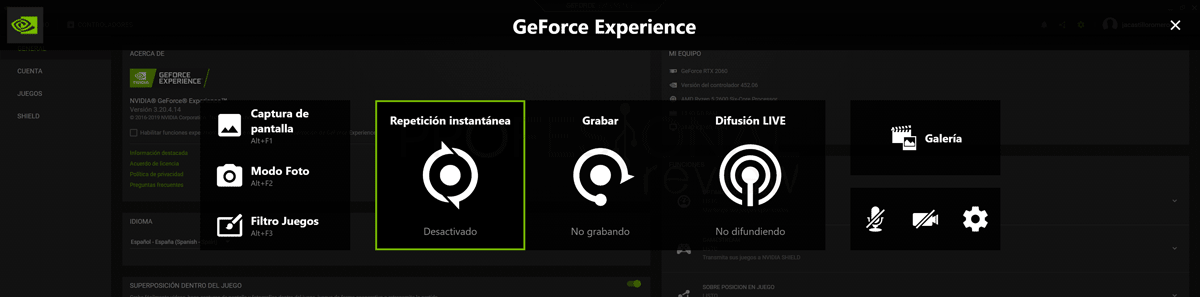 GeForce Experience no graba paso12
