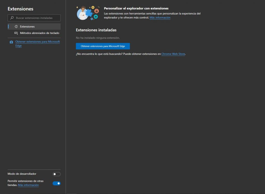 activar modo oscuro edge chromium