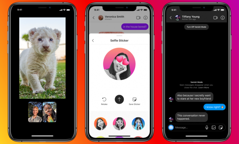 Instagram Messenger mensajes