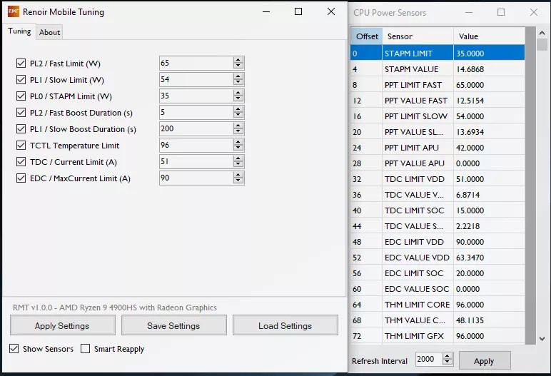 Ryzen Mobile Tuning Ryzen Mobile Tuning