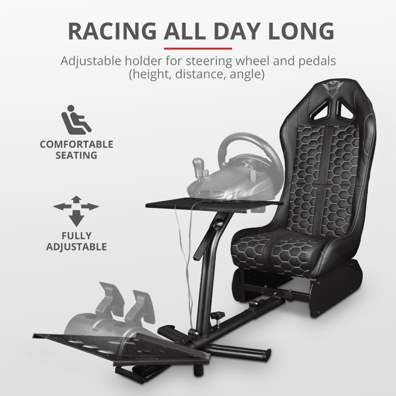 Trust presenta sus nuevas sillas y asientos para gaming y simuladores de  carreras