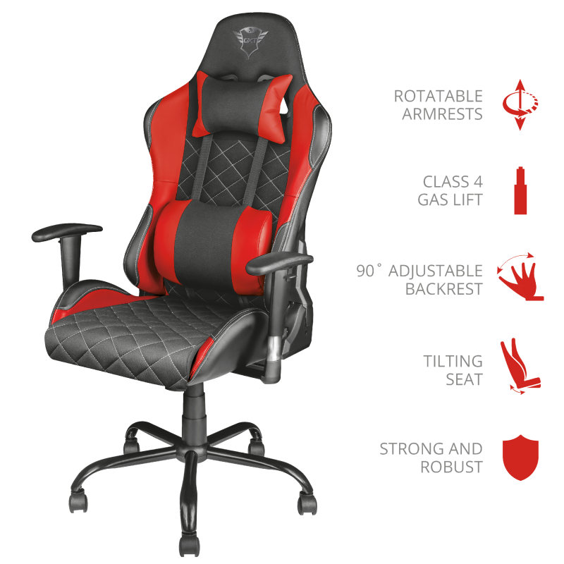 Trust GXT 707R Resto, nueva silla de calidad para los pro gamers