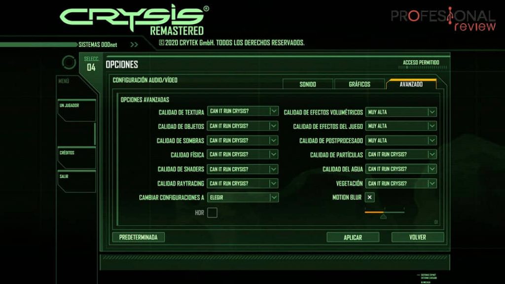 crysis remastered review técnica