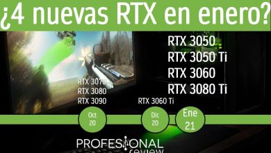 RTX 3060 y 4 graficas mas en enero