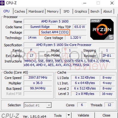 CPU-Z AM4 Ryzen