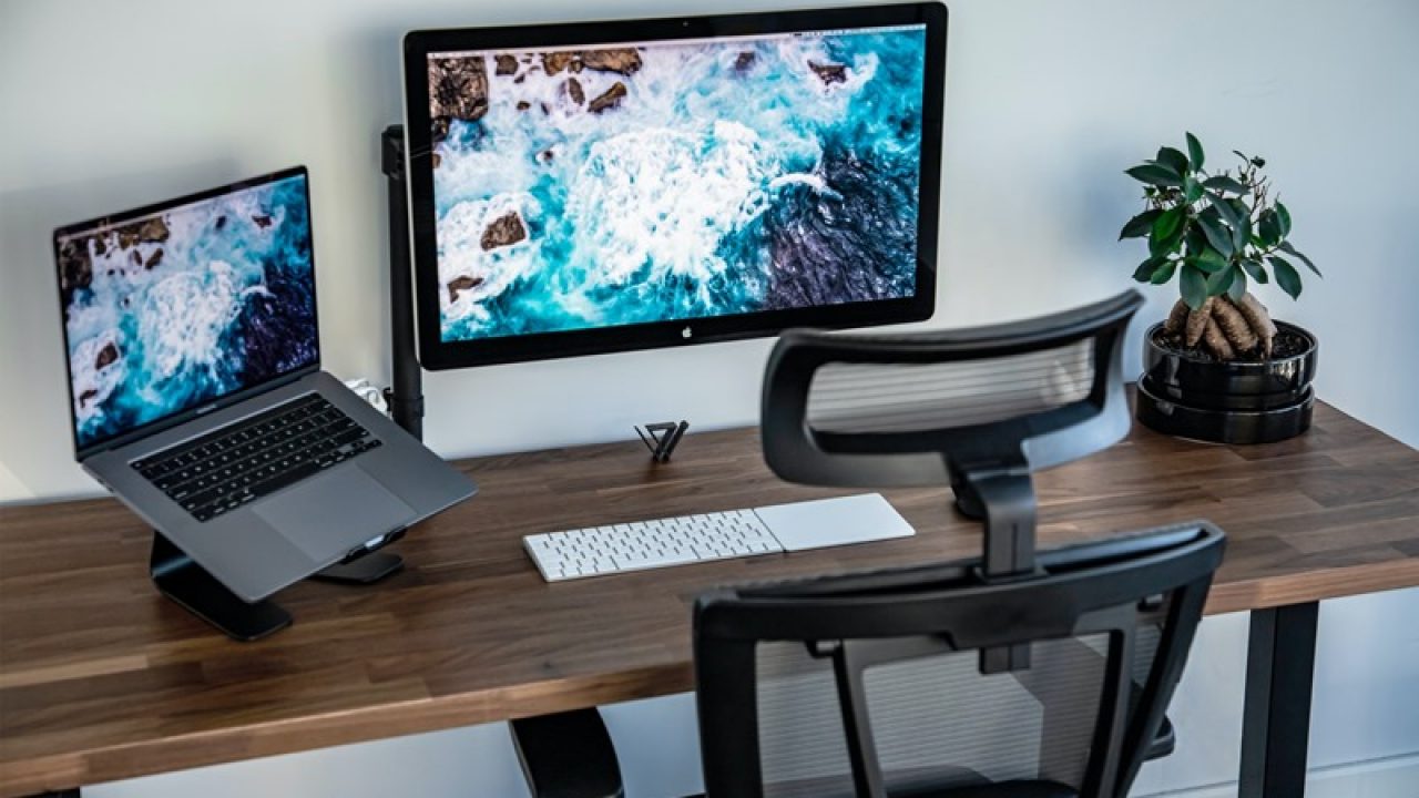 Office-124 100 x 100 cm 2 Monitore VESA 75 x 75 cm Soporte doble de mesa para monitor LED y LCD de hasta 27 pulgadas