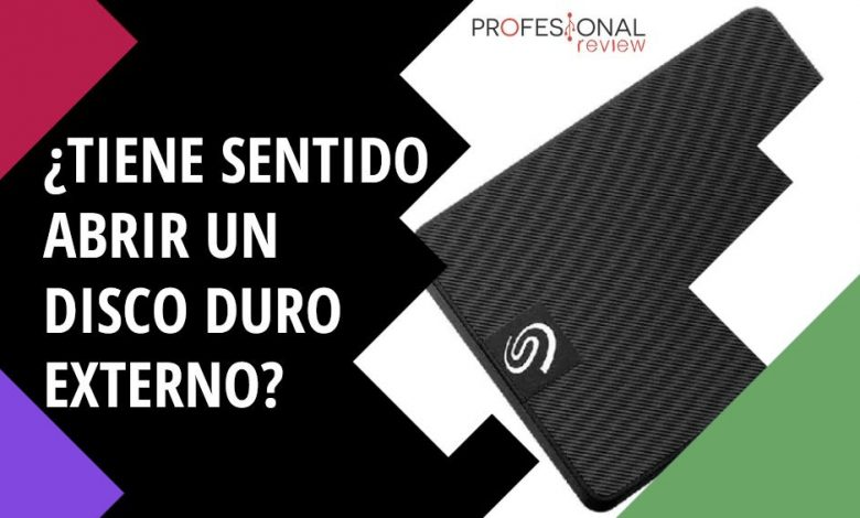 Abrir un disco duro externo