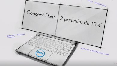 Dell portátil pantallas Concept Duet