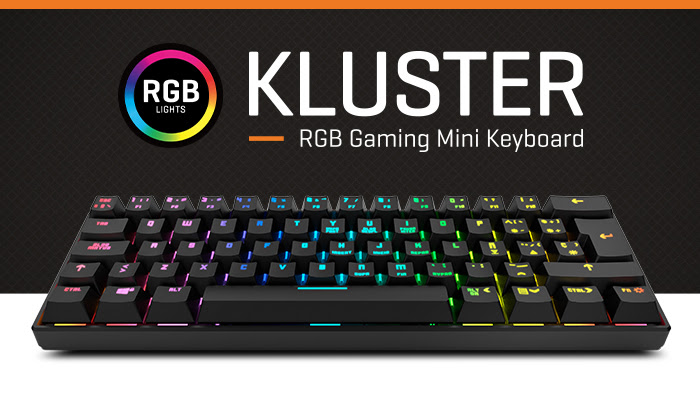 Krom Kluster: un nuevo teclado mecánico al 60% con RGB y Bluetooth