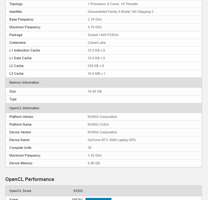 nvidia rtx 3060 portátiles