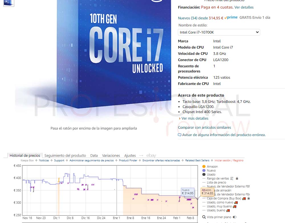 precio i7-10700K