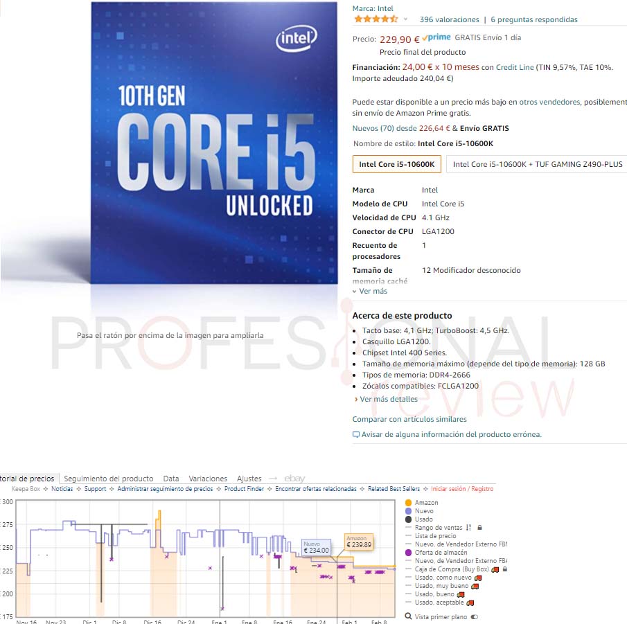precio i5-10600K