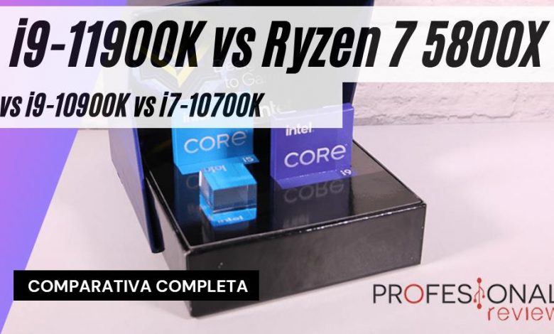 Comparativa i9-11900K vs Ryzen 7 5800X