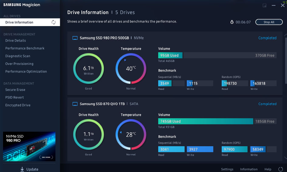Samsung 980 Pro magician