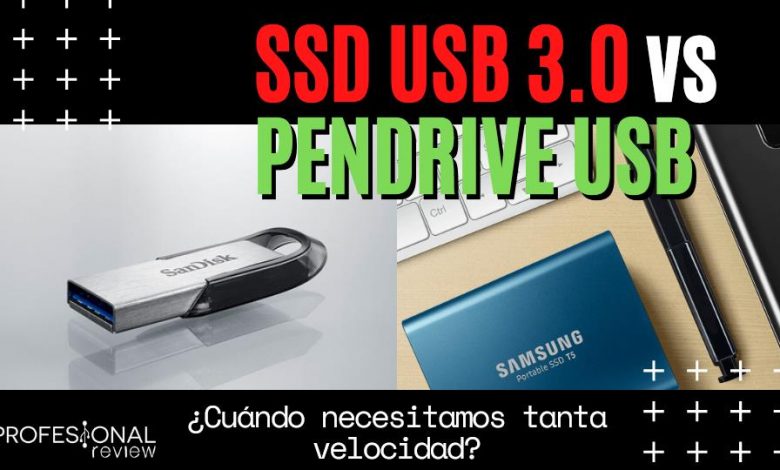 SSD USB 3.0 vs Pendrive USB