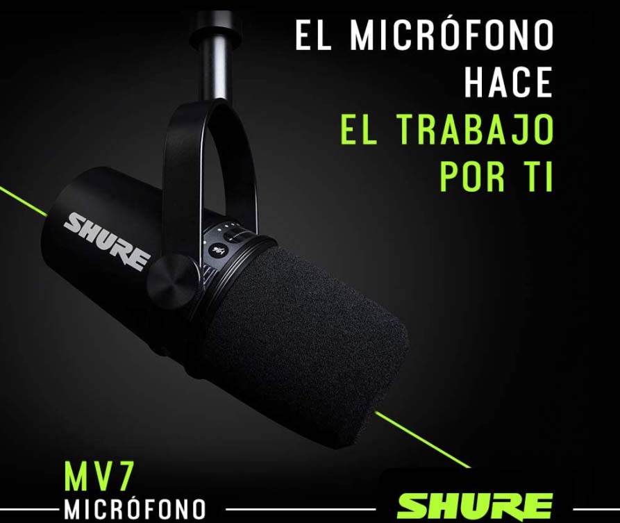 micrófono shure MV7