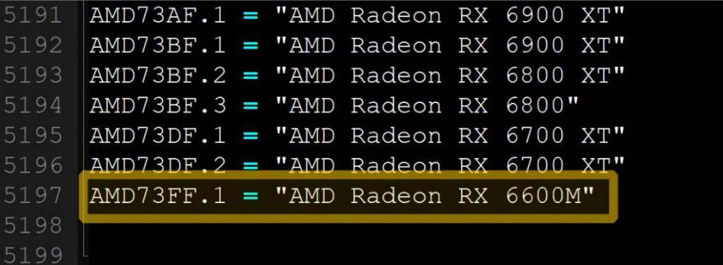 radeon rx 6600M