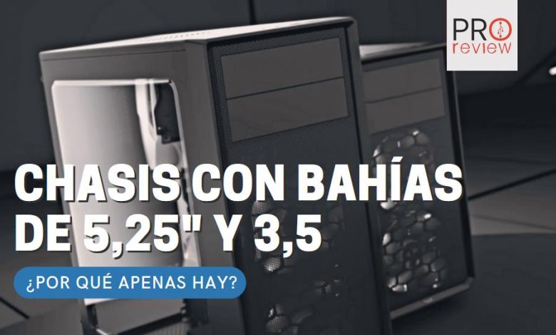 Chasis con bahías de 5,25" y 3,5"