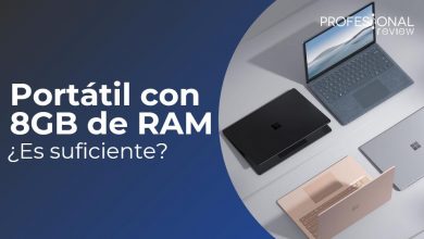 Portatil con 8GB de RAM