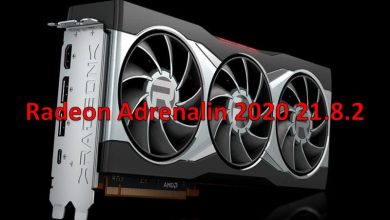controladores amd Radeon Adrenalin 2020 21.8.2