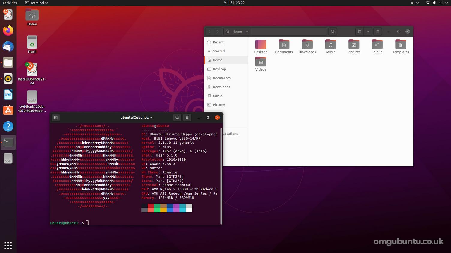 Ubuntu 21.04