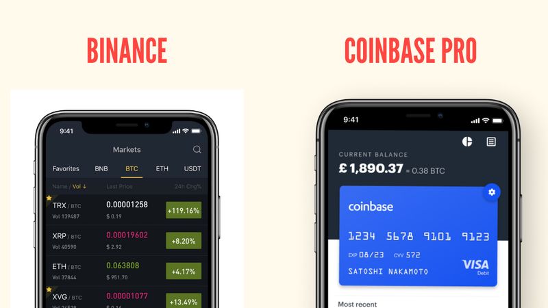 app coinbase pro binance