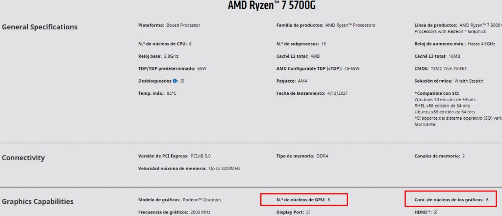 núcleos APU AMD