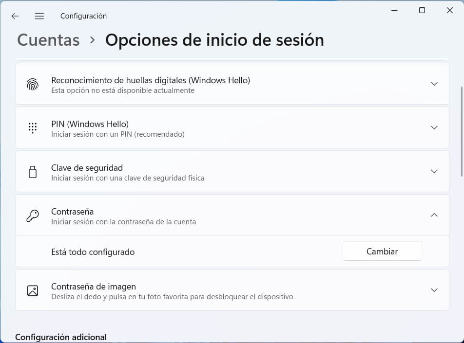 Cómo quitar la contraseña en Windows 11