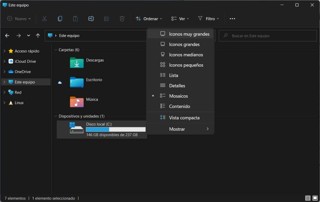 Cómo cambiar el tamaño de los iconos en Windows 11
