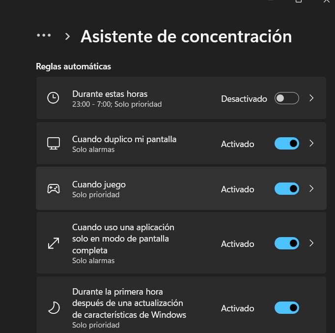 Cómo configurar horas activas en Windows 11