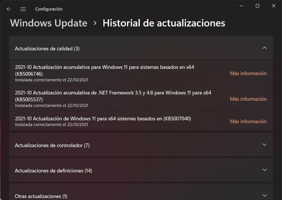 Cómo saber si tengo la última actualización de Windows 11