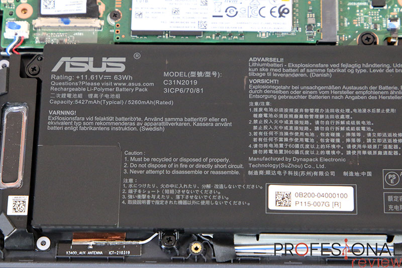 ASUS Vivobook Pro 14 OLED Batería