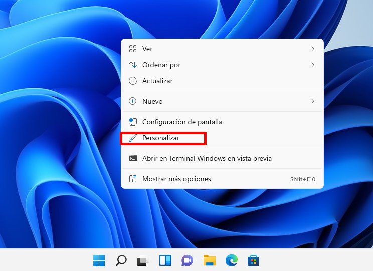 Como cambiar el fondo de pantalla Windows 11