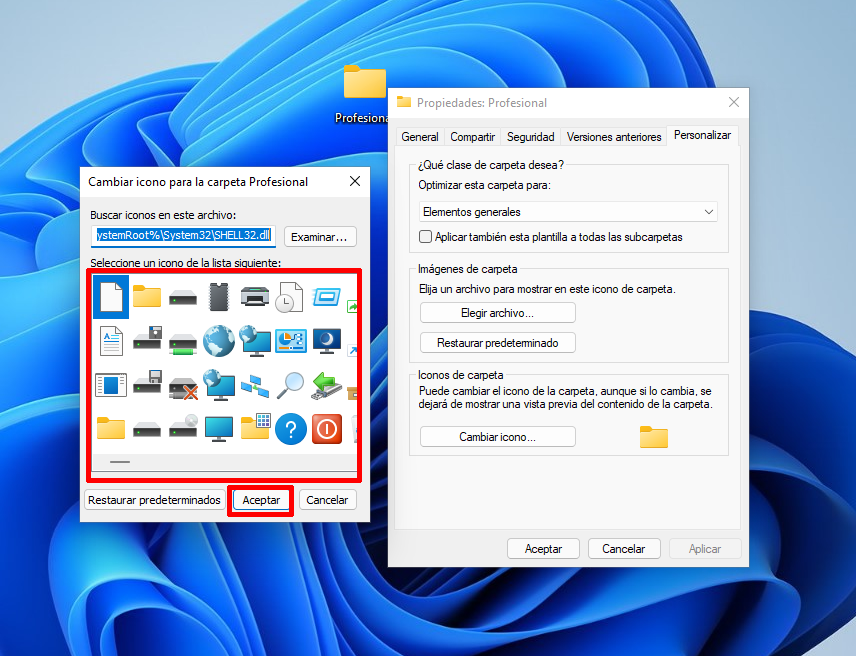 donante En detalle lino Como cambiar los iconos Windows 11