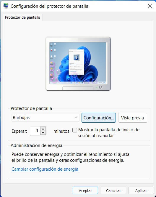Cómo activar el salvapantallas en Windows 11