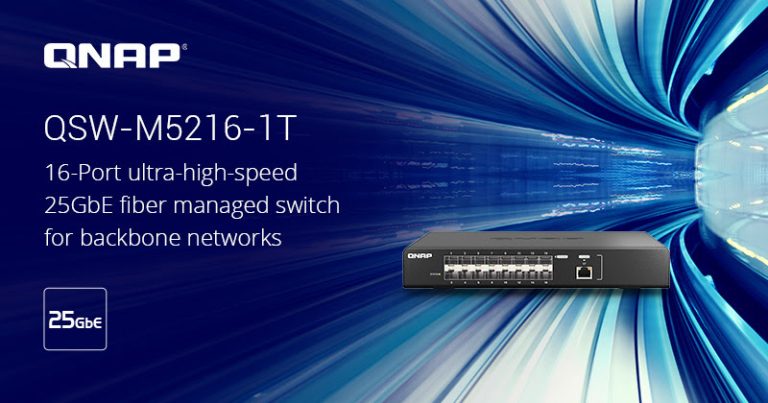 QNAP QSW-M5216-1T, switch gestionable con 16 puertos 25GbE
