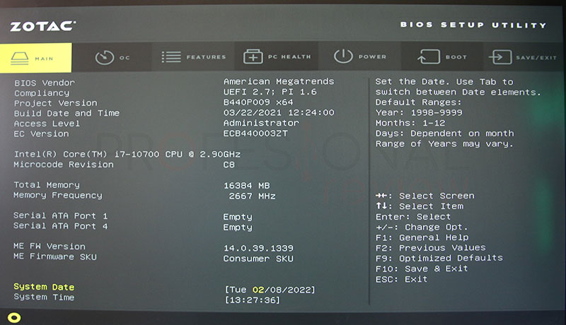 Barebone Gaming Barebone Gaming BIOS