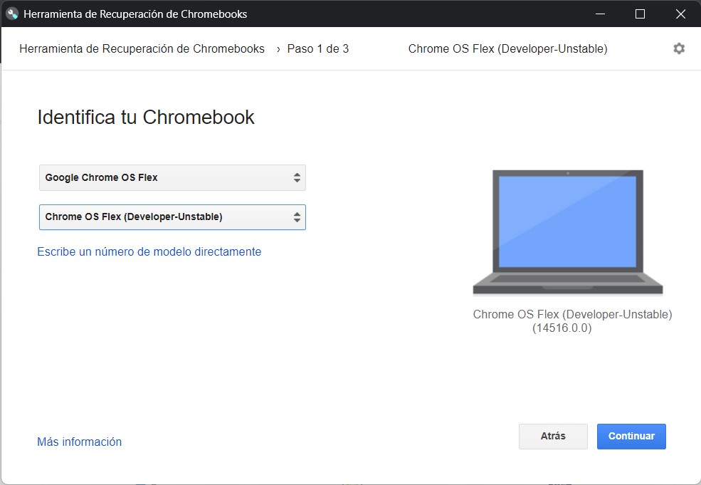 Cómo instalar Chrome OS Flex