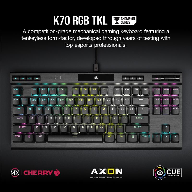 K70 TKL / K65 Mini: teclados compactos 'gaming' de Corsair