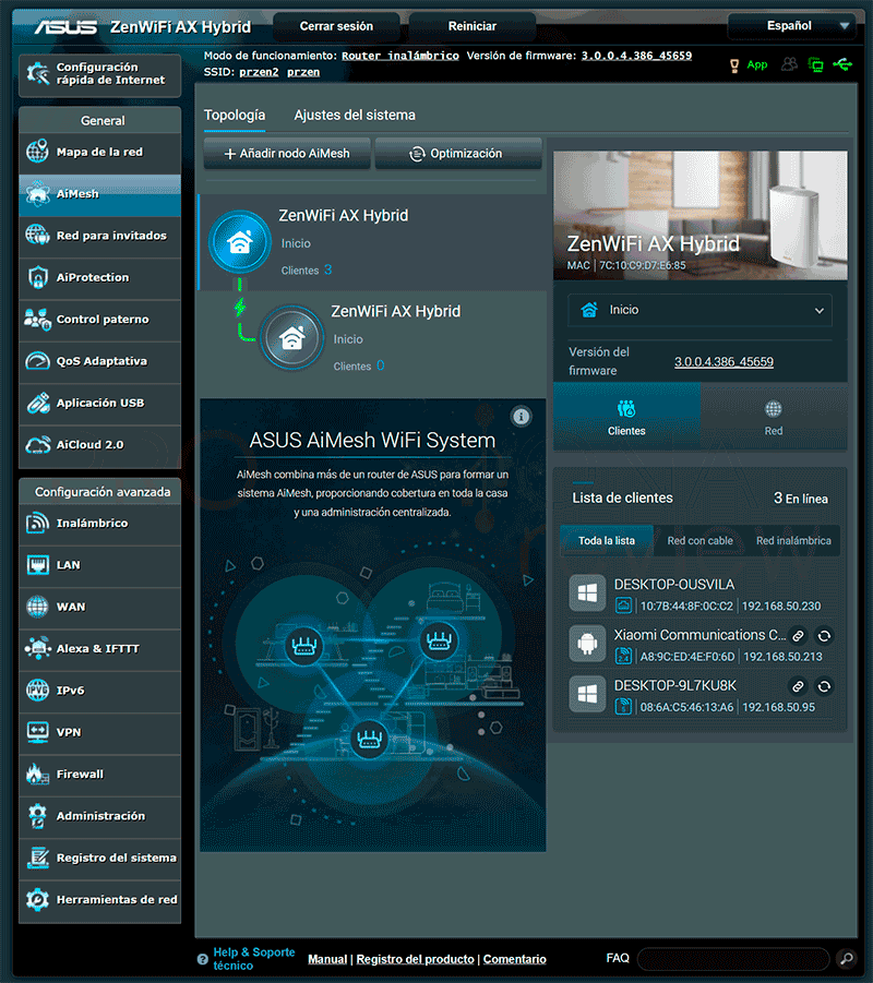Asus ZenWiFi AX Hybrid Firmware