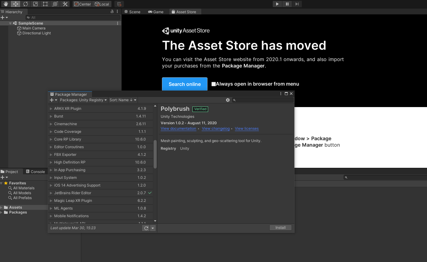 Cómo descargar e instalar Assets de la Unity Asset Store