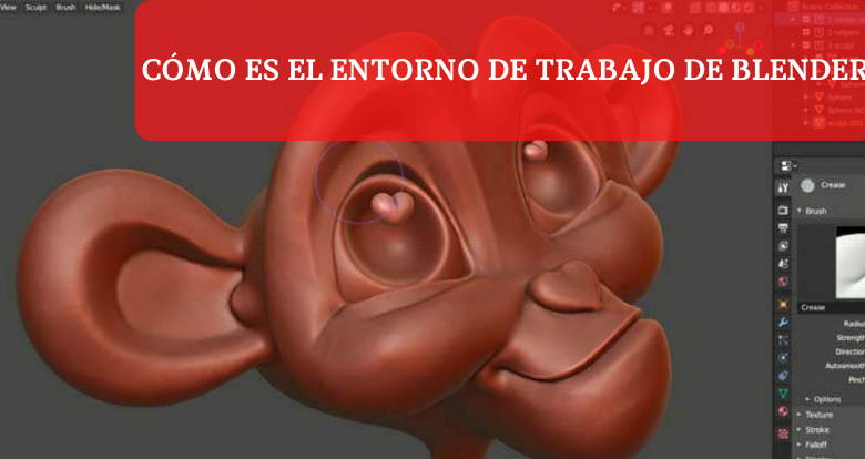 Cómo es el entorno de trabajo de Blender