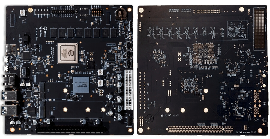 SiFive Unmatched, placa base RISC-V