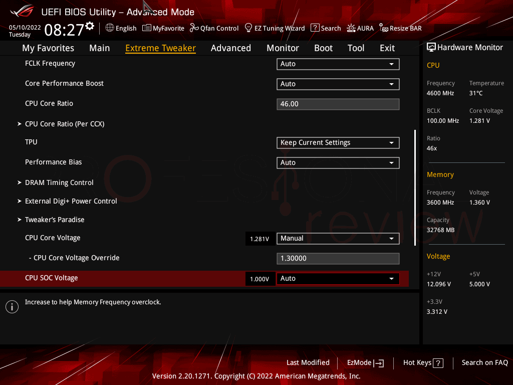 AMD Ryzen 5 5500 Overclocking BIOS