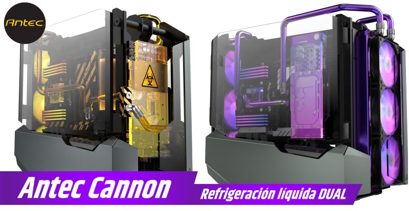 Antec Cannon: la caja con la GPU en el frontal y concepto abierto