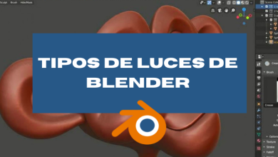 Diferentes tipos de luces de Blender