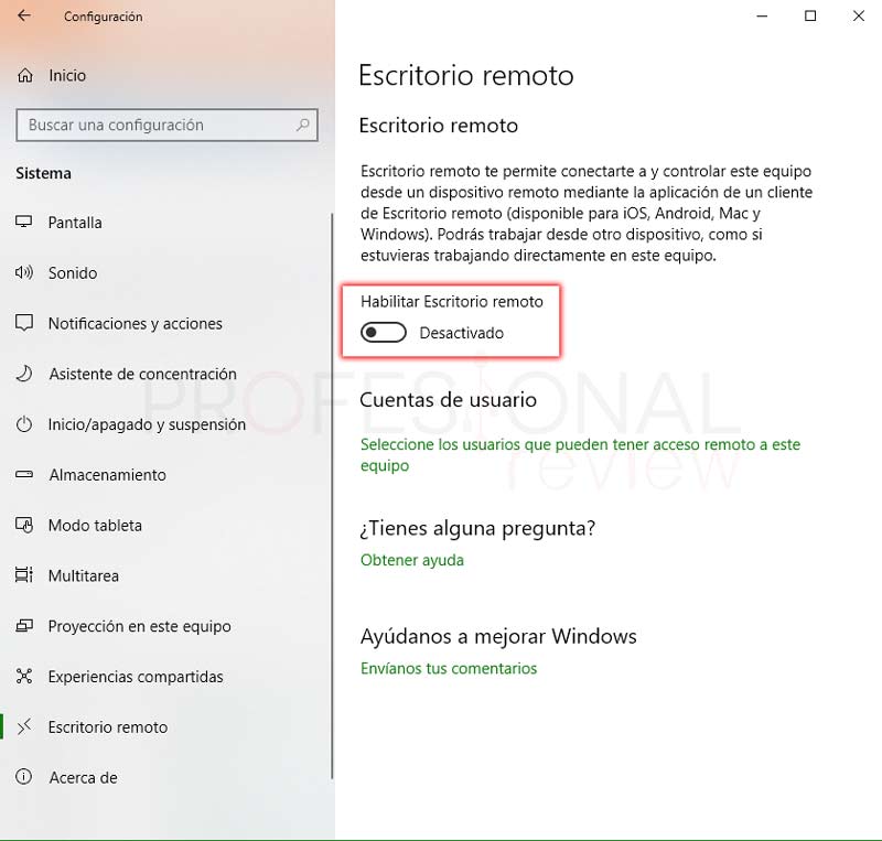 Cómo configurar el escritorio remoto en Windows 10 y Windows 11