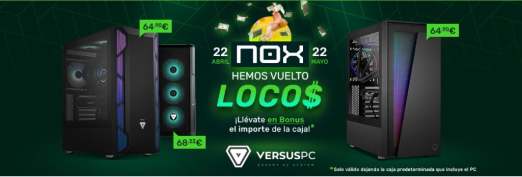 Versus Gamers descuentos NOX