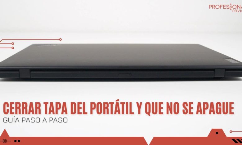 Cerrar pantalla del portátil y que no se apague paso a paso