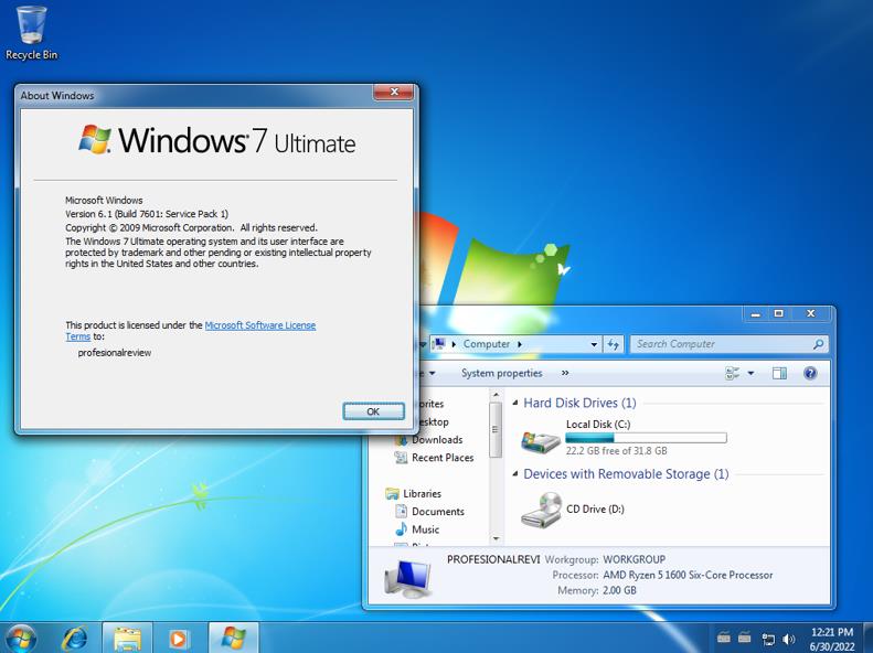 Sistemas operativos Windows 7